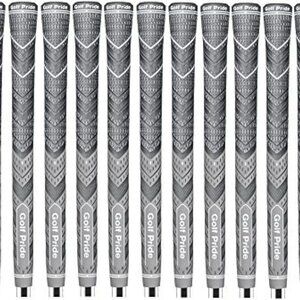 13 Golf Pride Plus4 Grey Jumbo Golf Grips